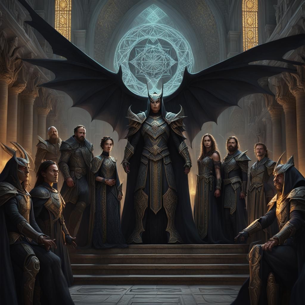 Warlocks and Dark Knights in a Dark Temple