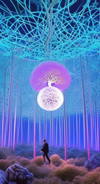 Brain Network with Extraterrestrial Technology in Warped Per...