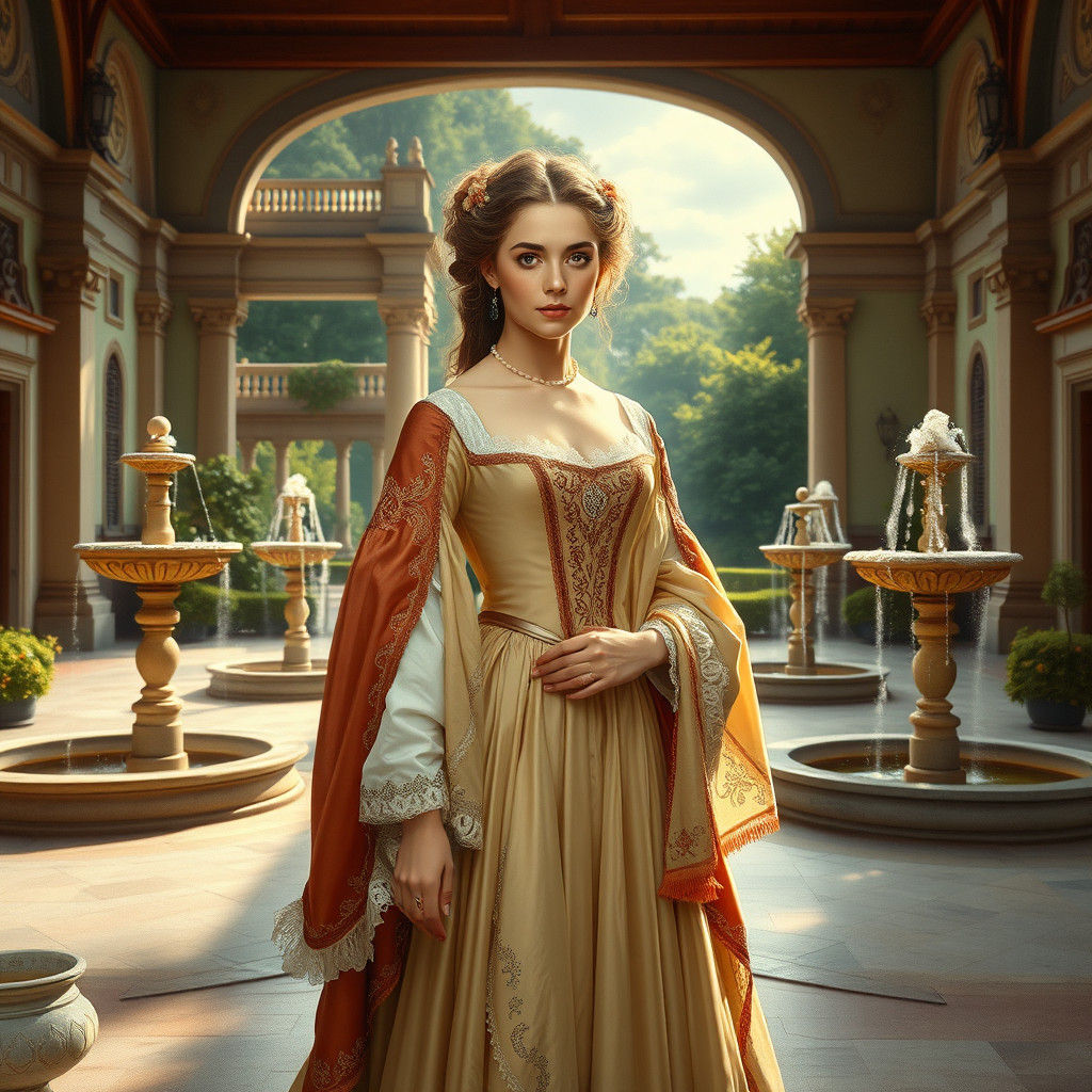 Regal Princess in Norrköping Palace: 18th Century Elegance