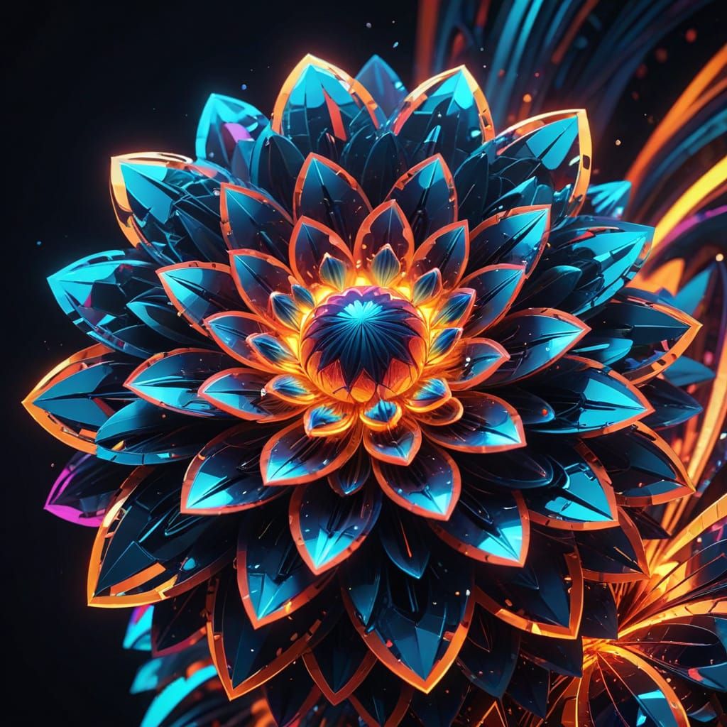 Techno flower
