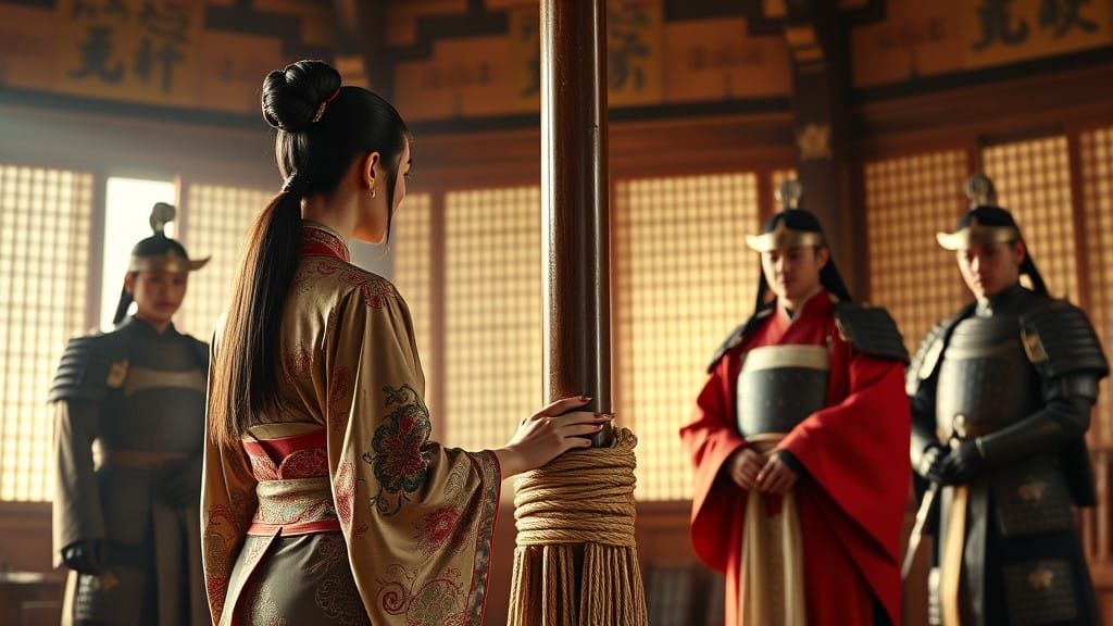 Elegant Lady Bound by Tradition