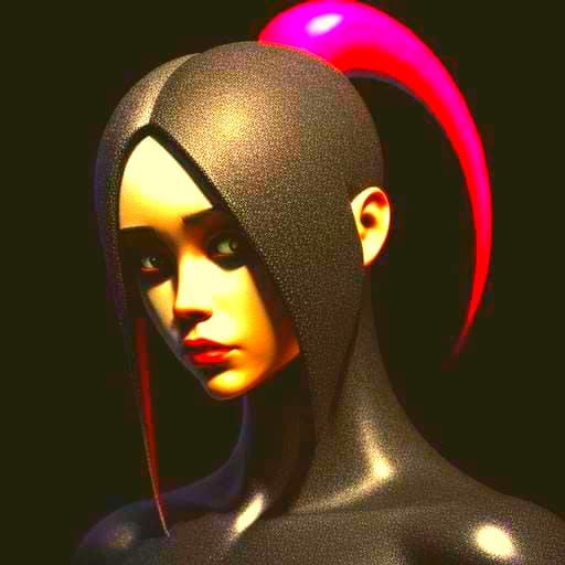 Surreal Glamour: A Vibrant CGI Masterpiece in 8k