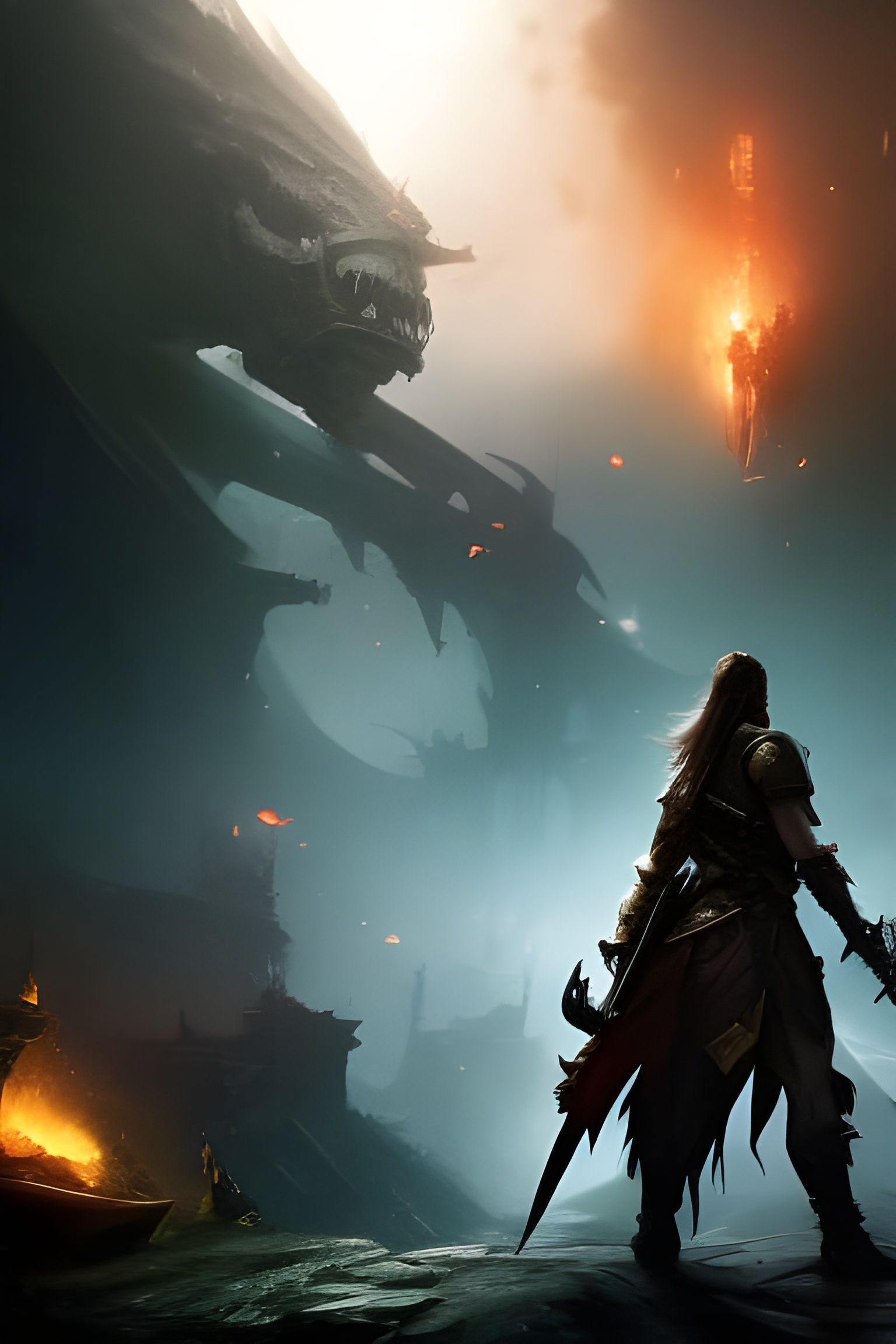 Swashbuckling Pirate in Epic Battle