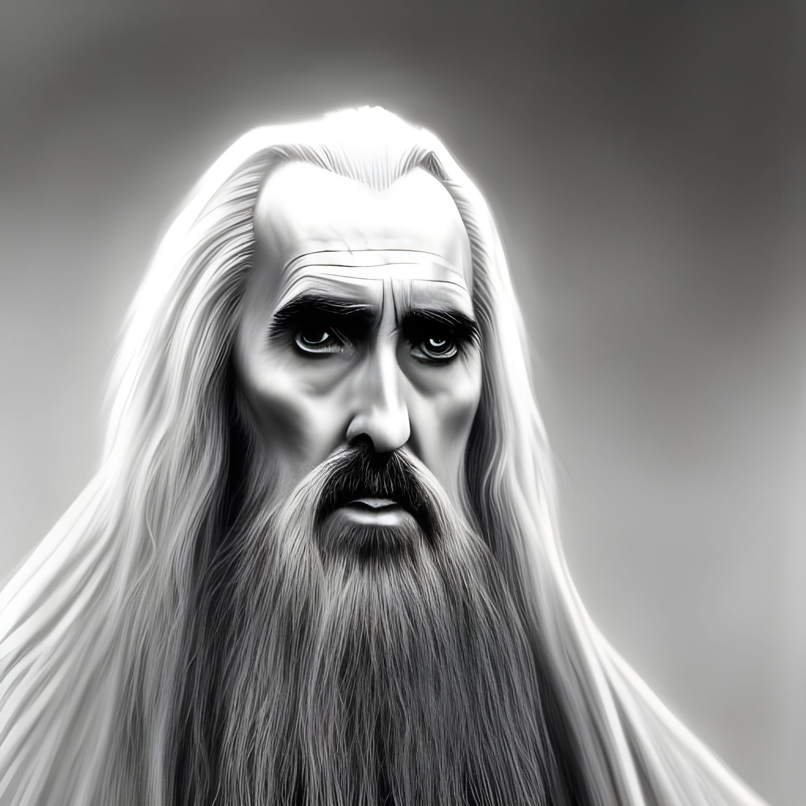 Saruman the White: Oil Painting Portrait