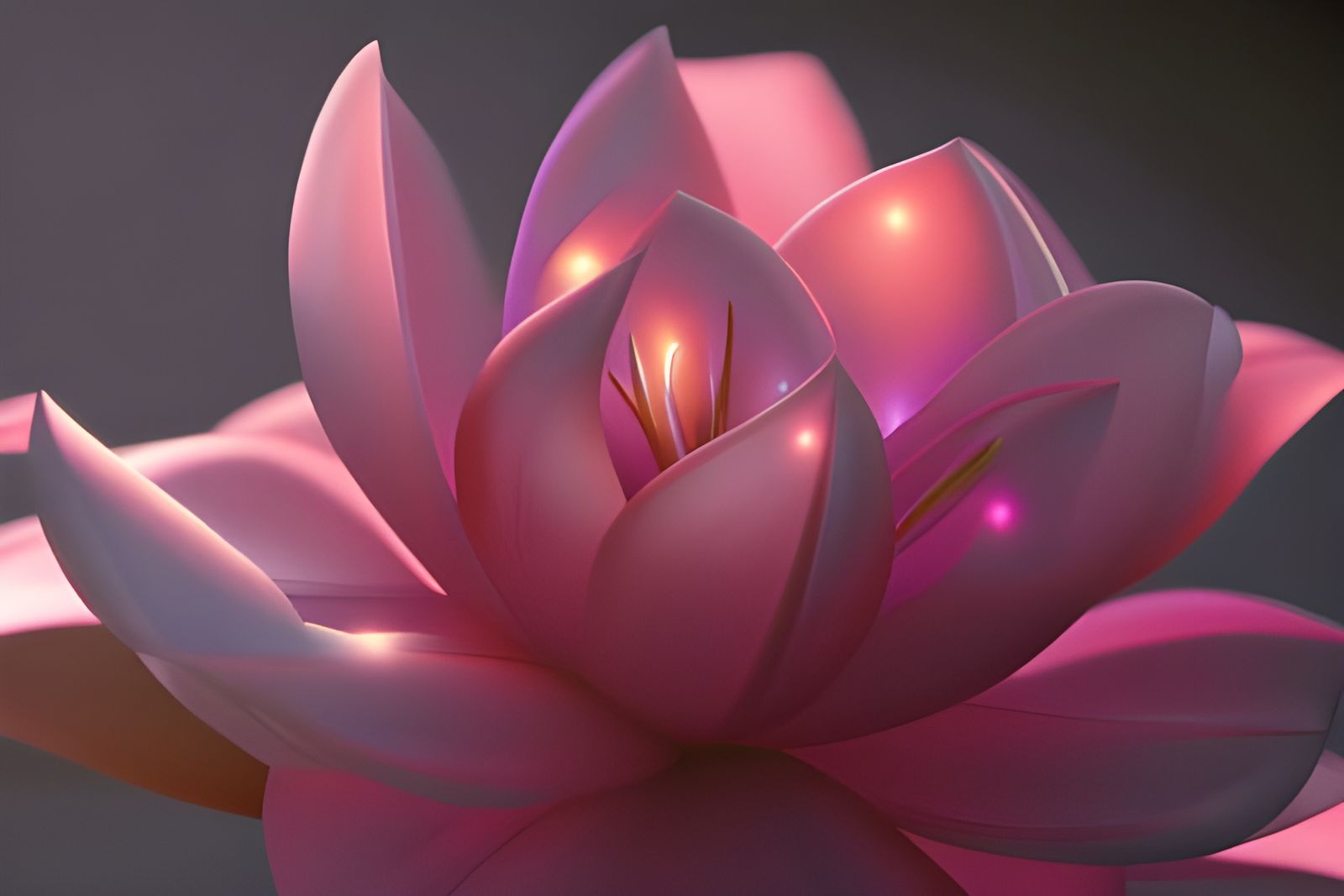 Magical Fantasy Flower in Watercolor Storybook Style