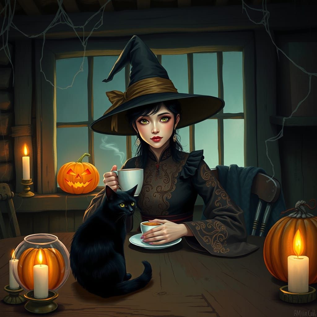 Mystical Morning in a Haunted Cabin