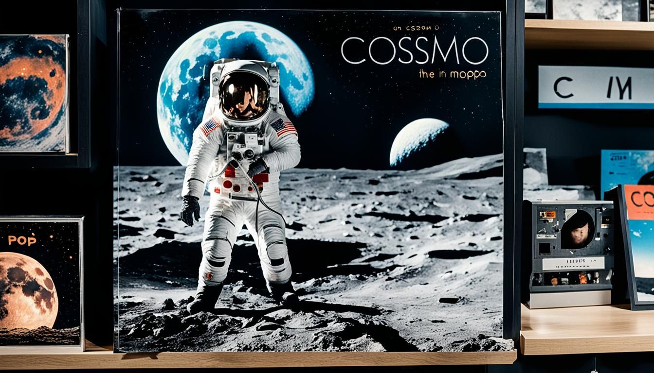 Cosmonaut on Moon Album Cover Photo