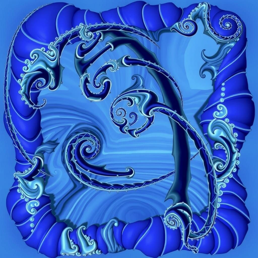 Abstract Swirling Forms in Vibrant Red Hues