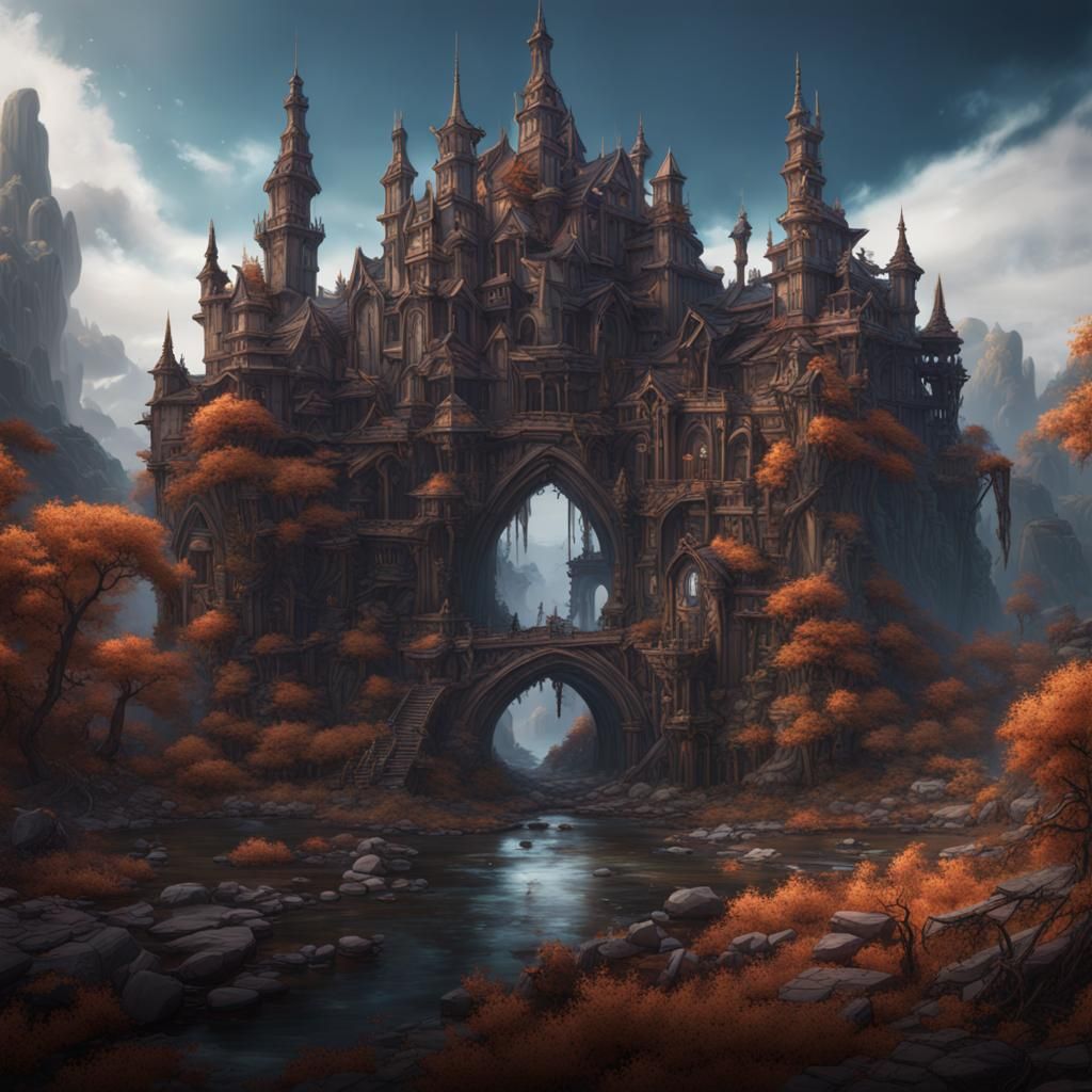 Fantastical Matte Painting with Deep Color and Detail