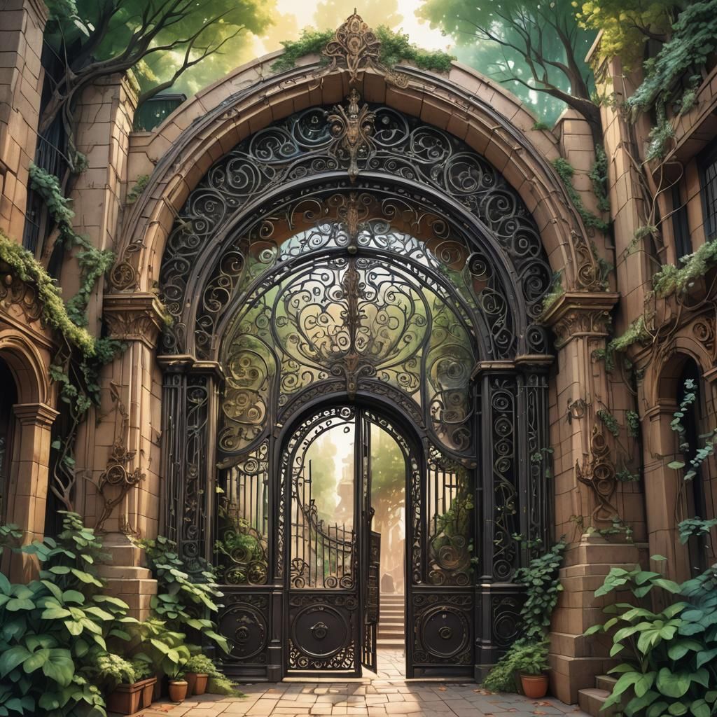 Colossal Gates and Magical Entrances in Fantasy Art