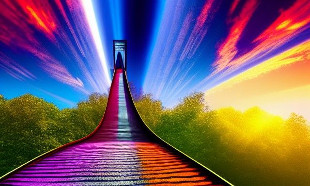 Ethereal Stairway to Heaven in 3D