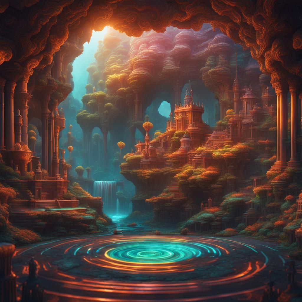 Holographic Guinea Pig Illusion, Detailed Matte Painting