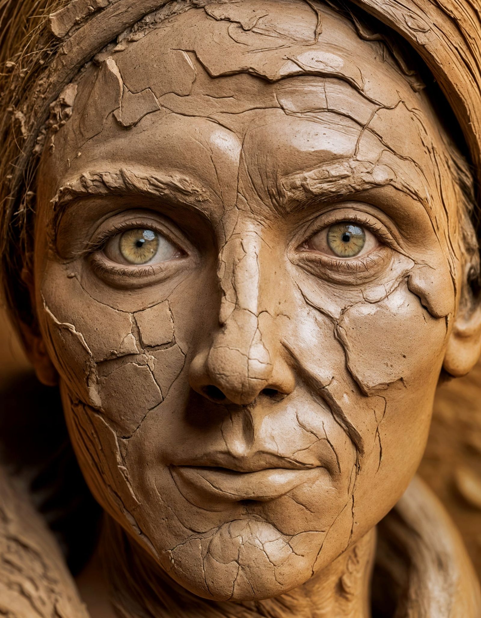 Clay Portrait: A Handcrafted Aesthetic