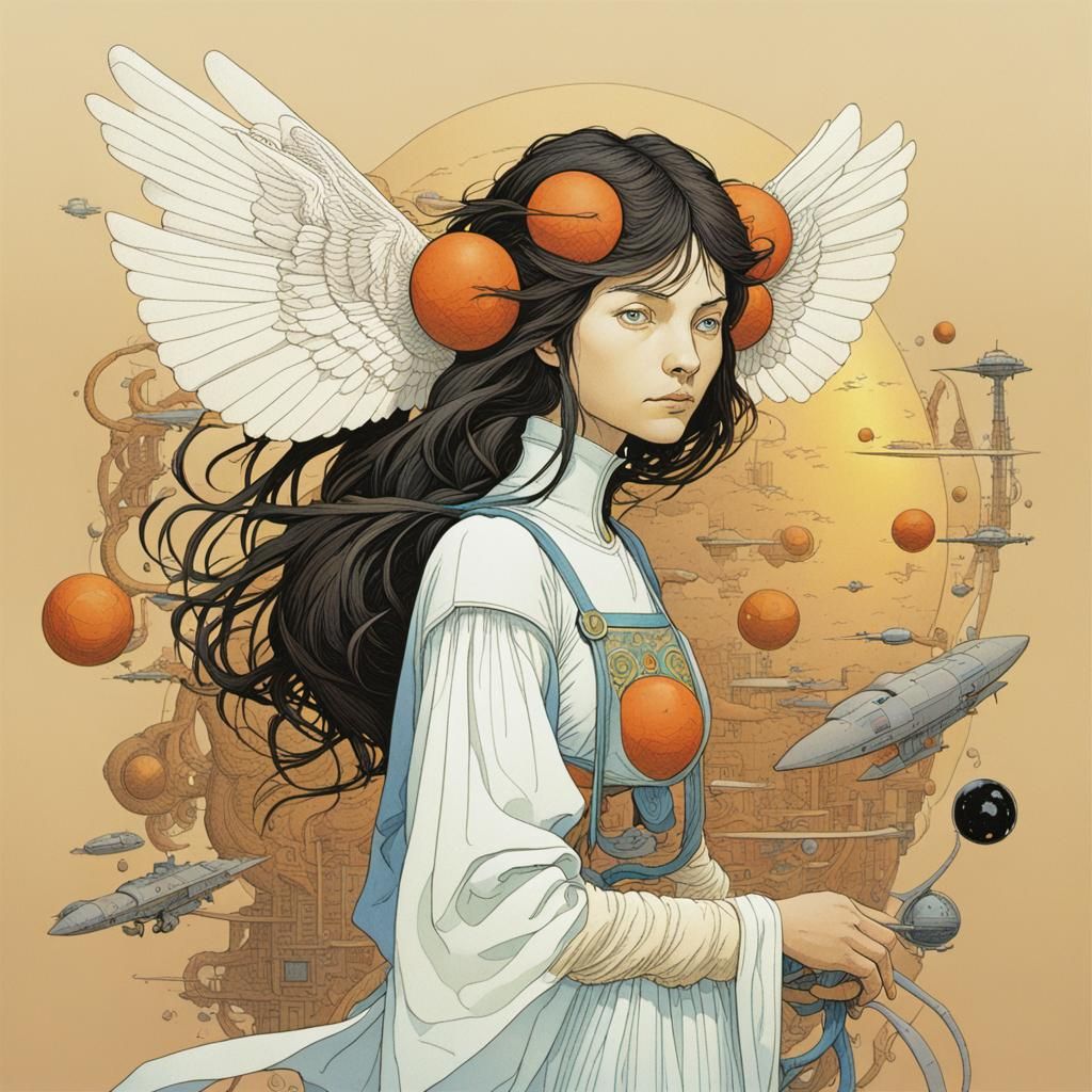 Abstract Moebius-Inspired Art