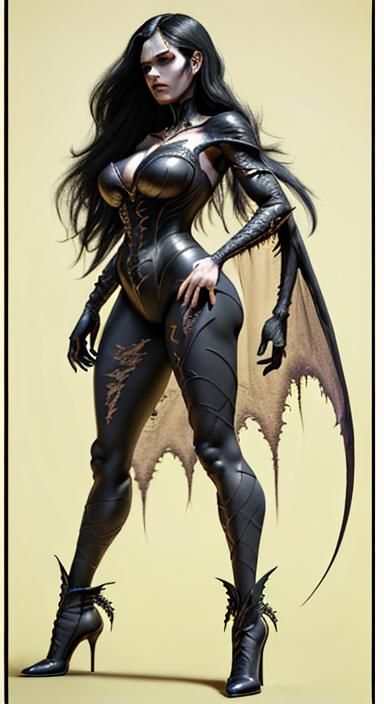 Vampire Queen in Hyperreal Horror Comic Art