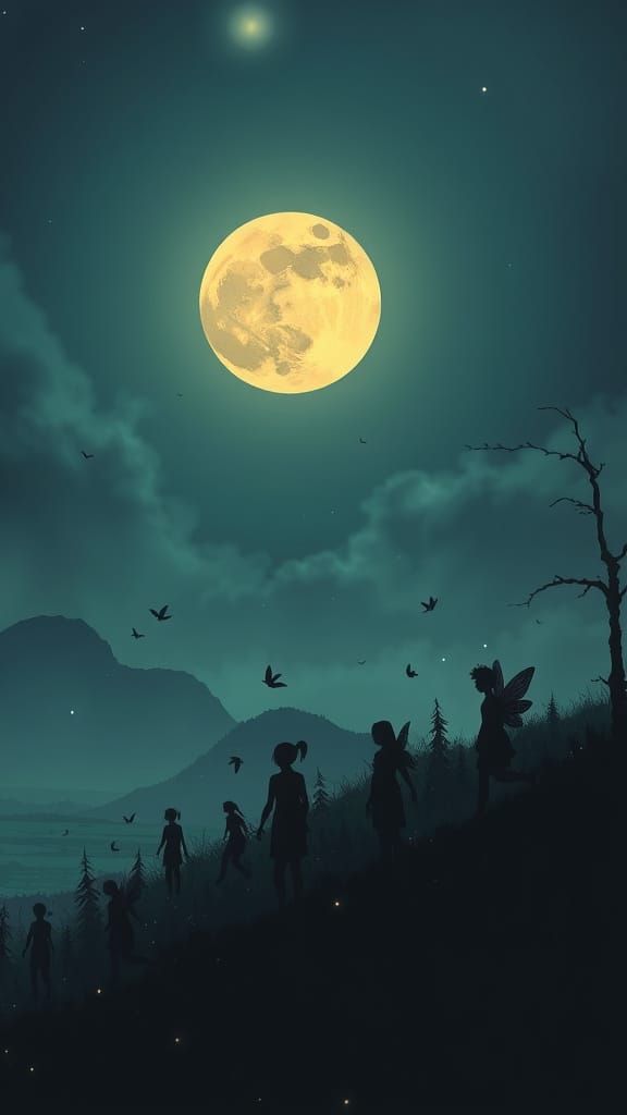 Fairies Dancing in Moonlight