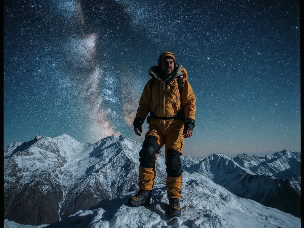 Cinematic Self-Portrait on Mount Everest