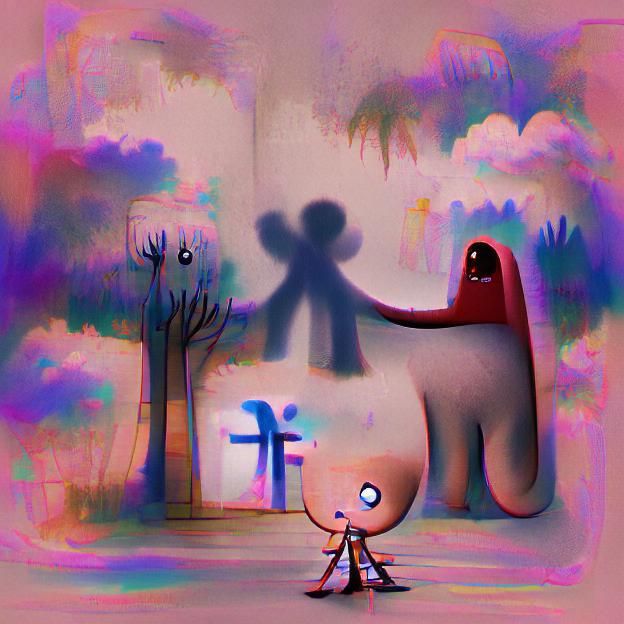 AI Visualization of an Imaginary Friend
