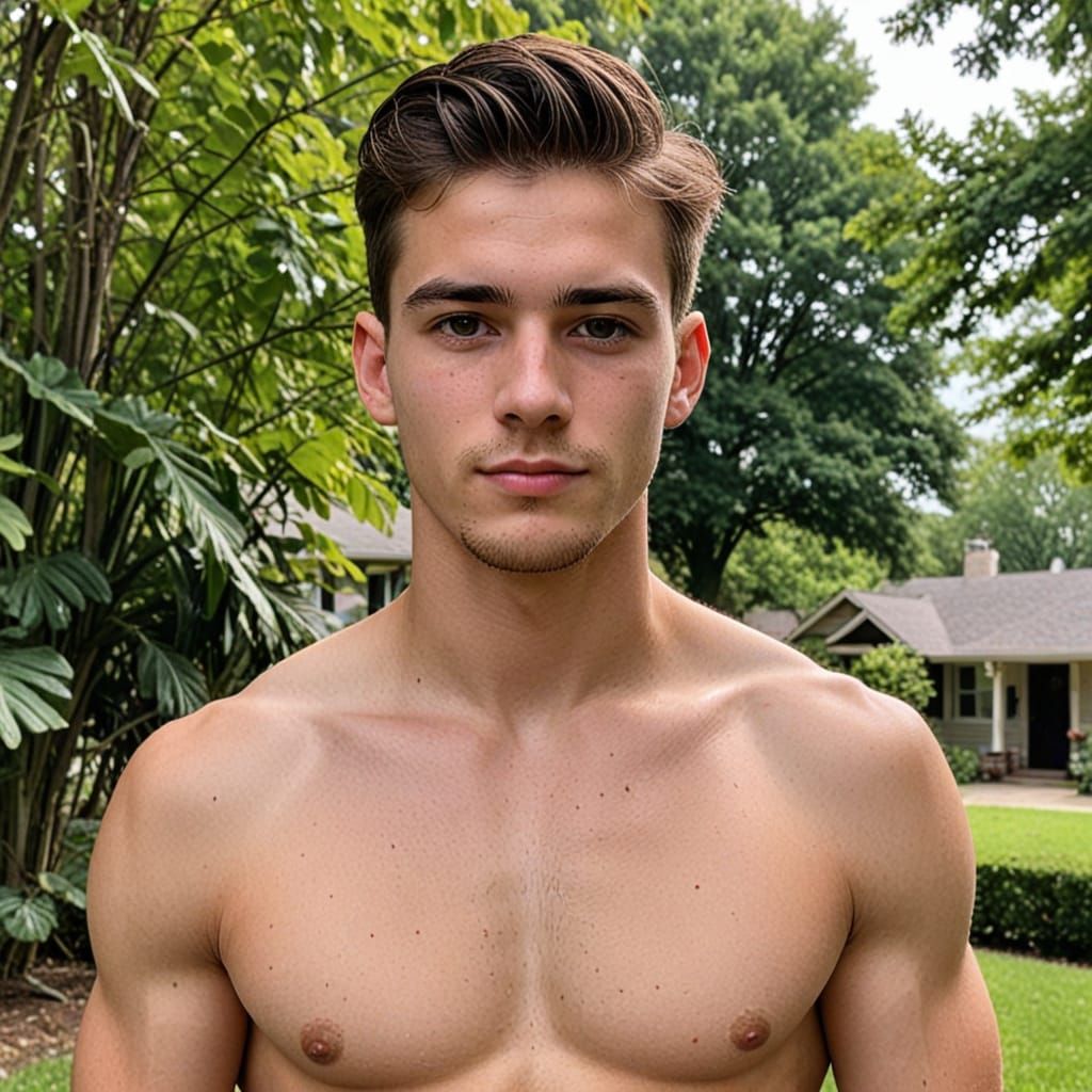 Handsome 20-Year-Old Man Portrait