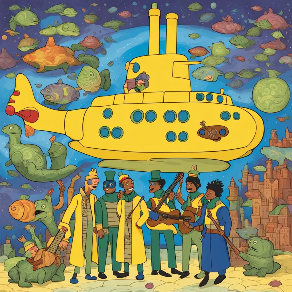 Festive Yellow Submarine Party with Ninja Turtles