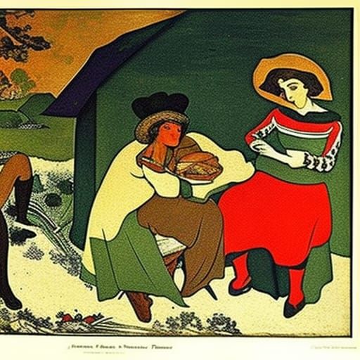 Cozy Forest Hut Inspired by Folk Art Masters