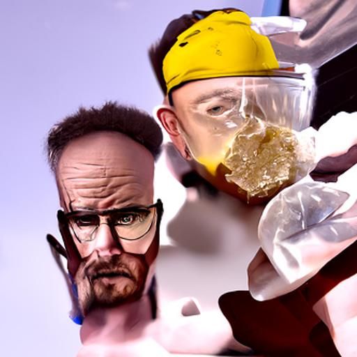 Walter White and Jesse Pinkman: 3D Art
