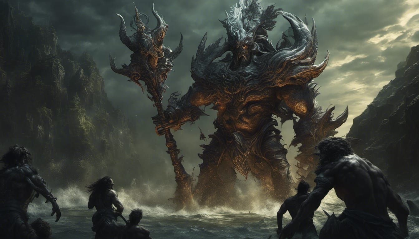 Dark Fantasy: Warriors and Triton Idol