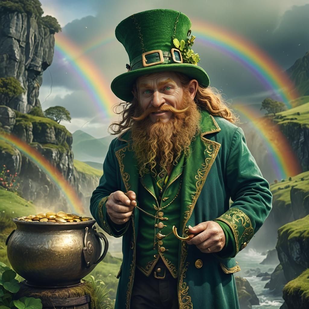 Leprechaun's Pot of Gold on the Emerald Isle