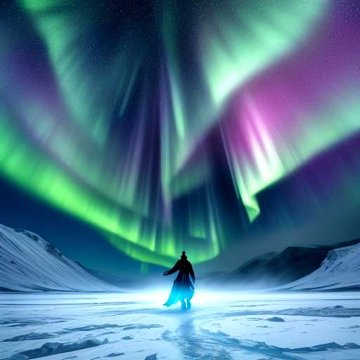 Frozen World Escape in Neon Lights