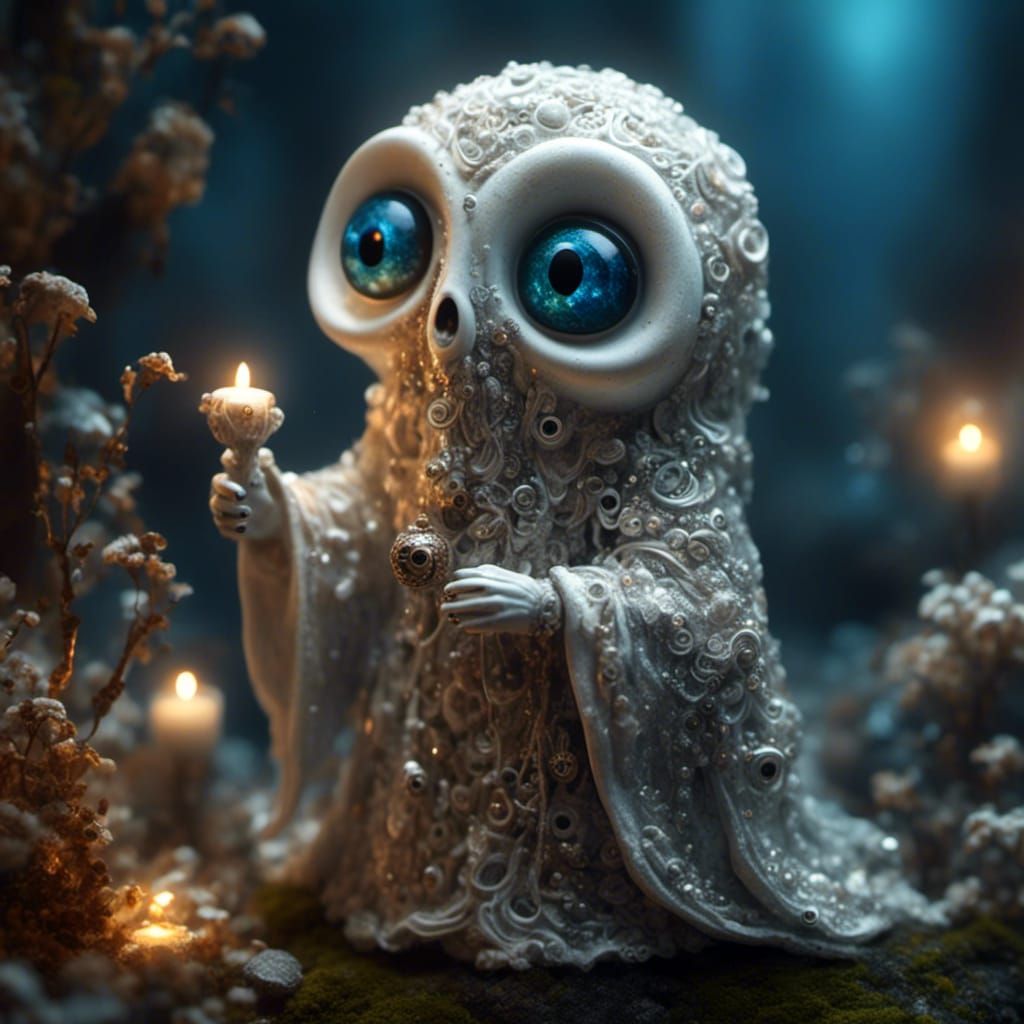 Ghost with Googly Eyes