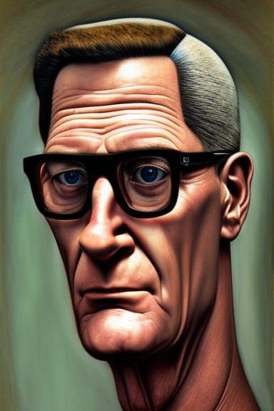 Hank Hill Portrait in Varied Artistic Styles
