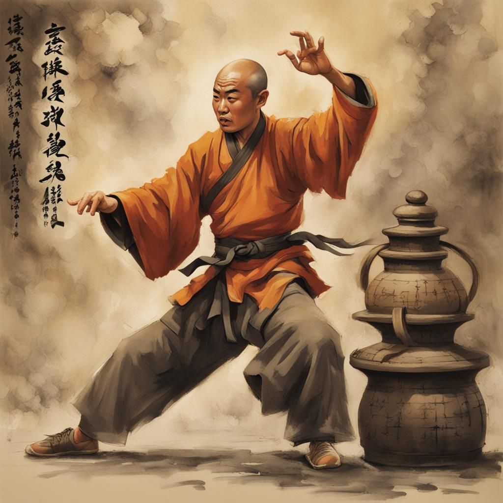 Shaolin Drunken Master in Action