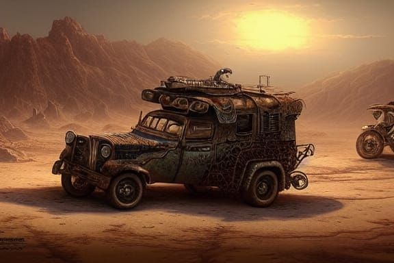 Mutant Desert Critters in Post-Apocalyptic Landscape