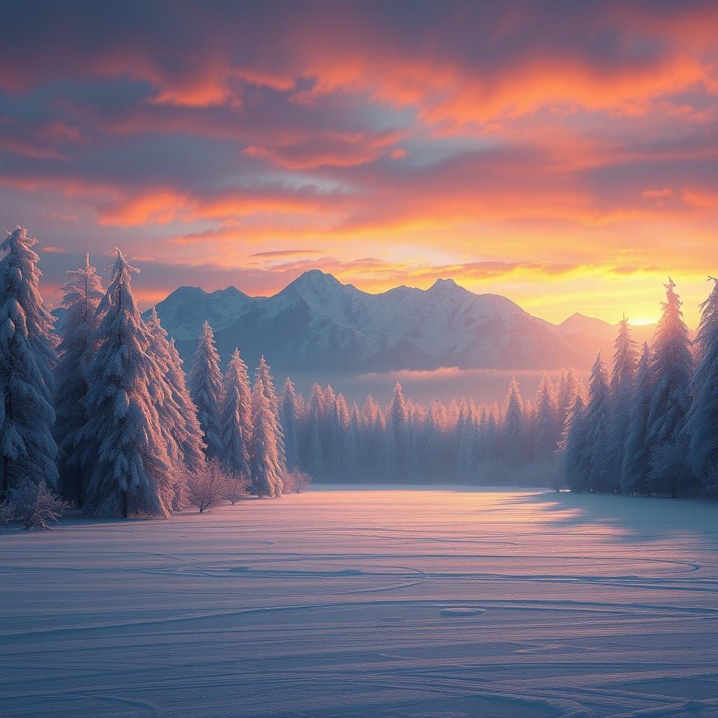 Winter Wonderland in a Fantastical Realm