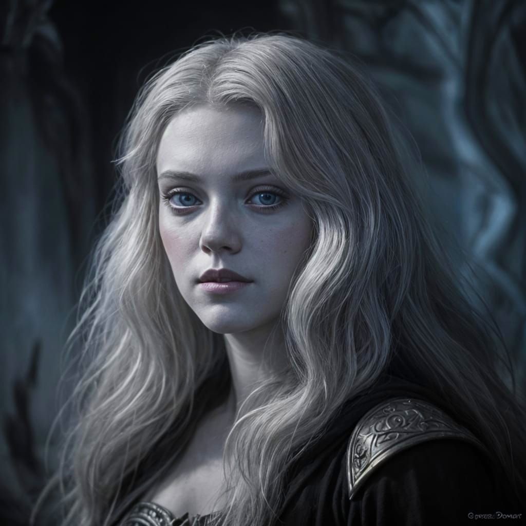 Princess Eilonwy Portrait in Horror Style