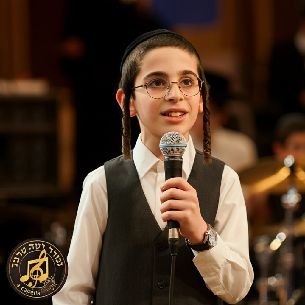 Young Ultra-Orthodox Boy Performs with Passion