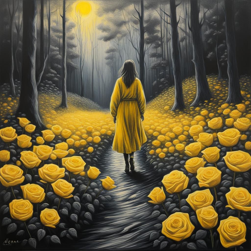 enchanted rose forest