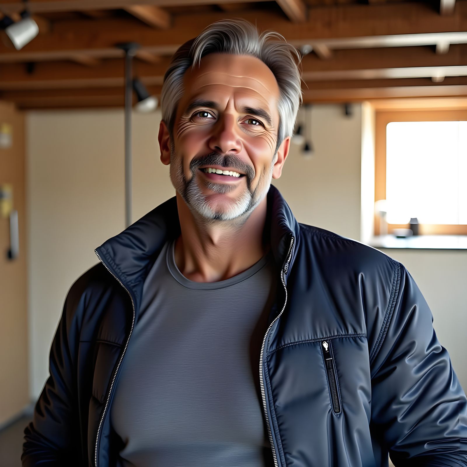 Portrait of a Middle-Aged Man in a Relaxed Setting