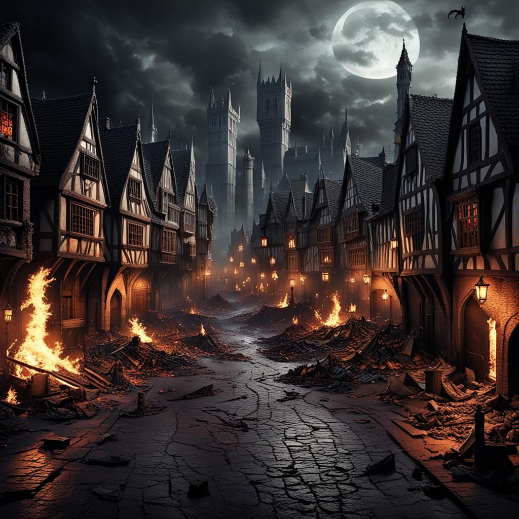 Vampire Plague Engulfs Medieval City in Chaos