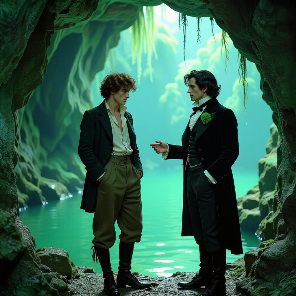 Rimbaud and Wilde: Pre-Raphaelite Grotto Meeting