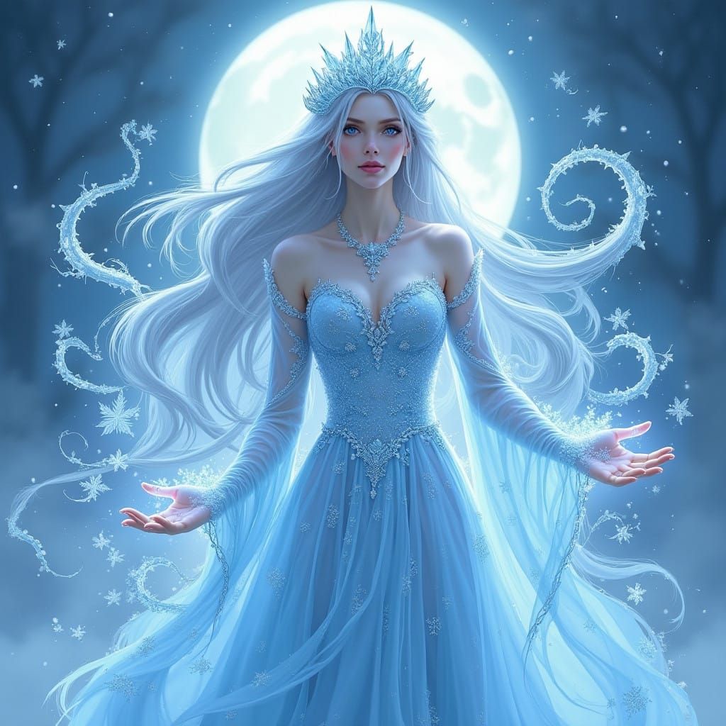 Goddess of Ice Unleashes Frosty Magic