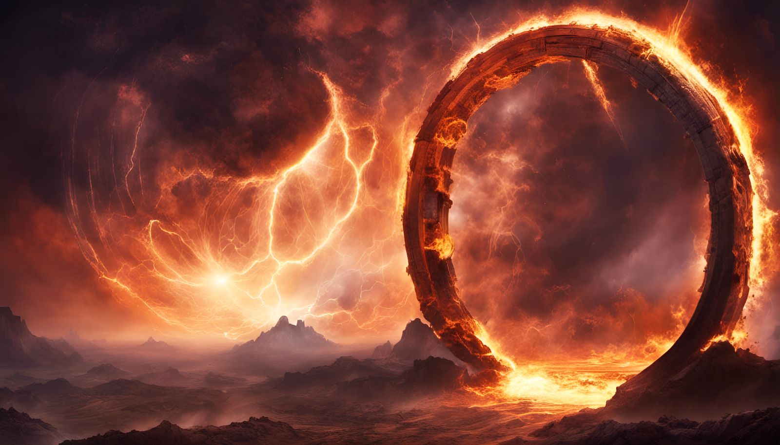 STARGATE ON WAR TORN PLANET