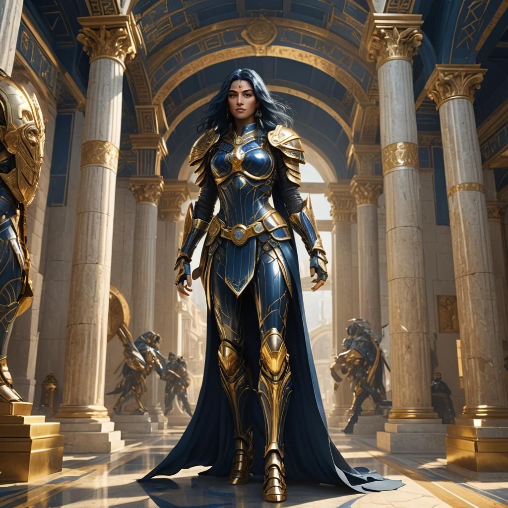 Gemini Saint Woman in Golden Armor
