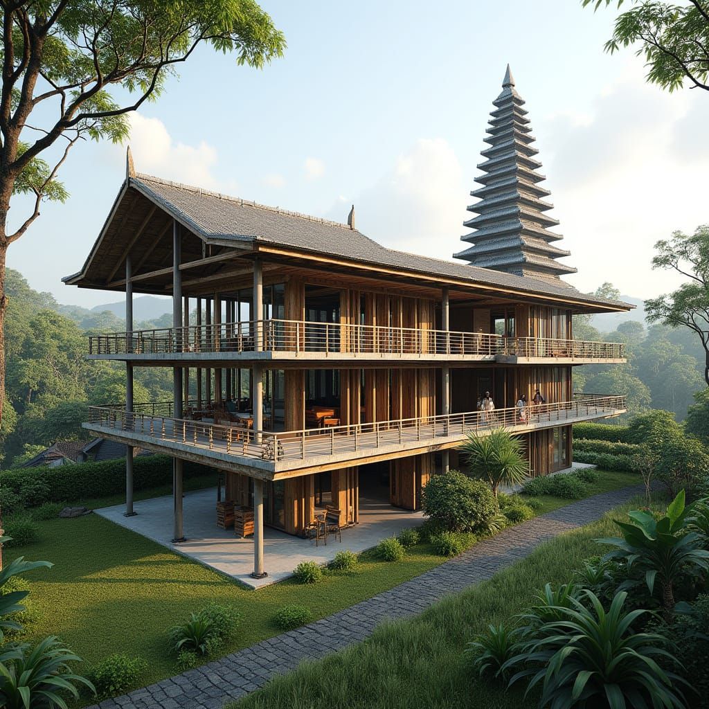 Bali's Modern Heritage: Tropical Office Rise Beside Ancient ...