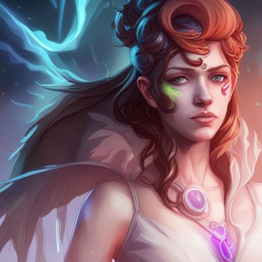 Detailed Angel Portrait in Artgerm Style