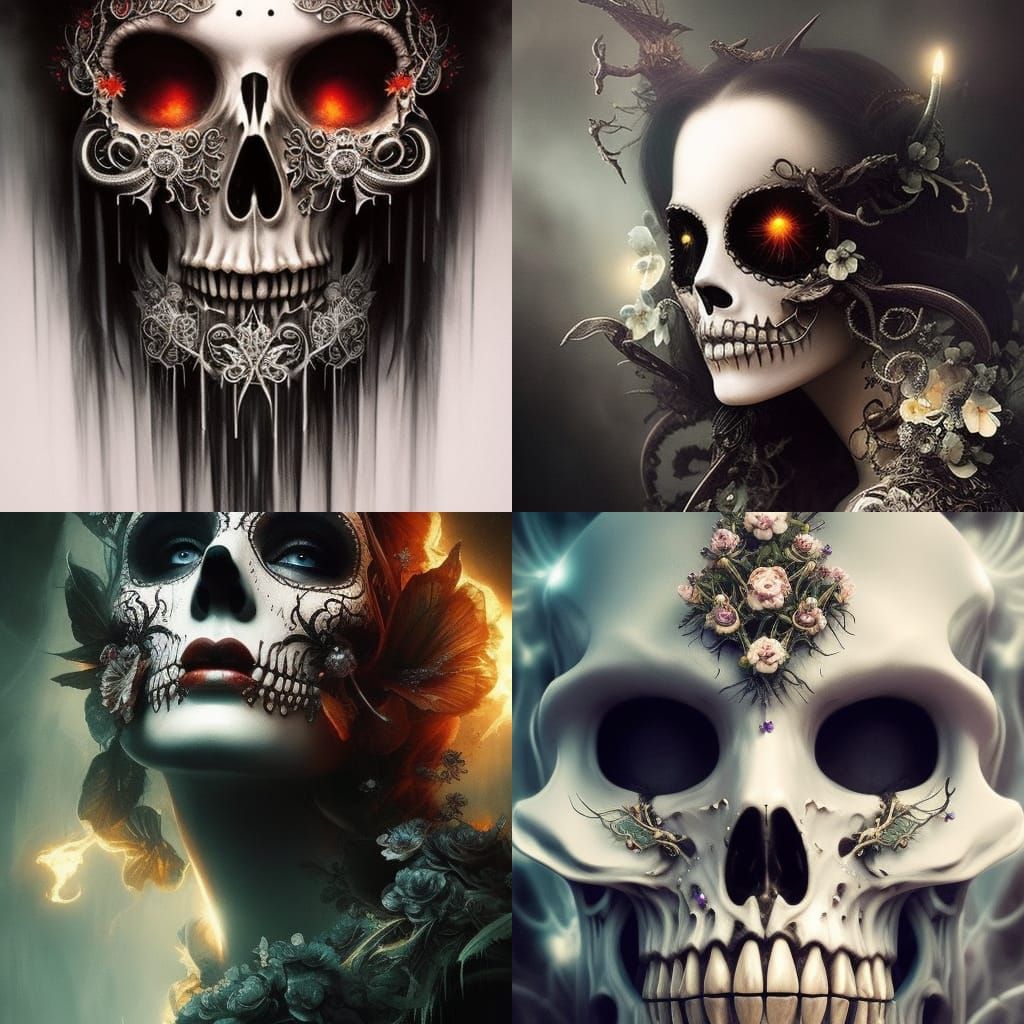 skull art