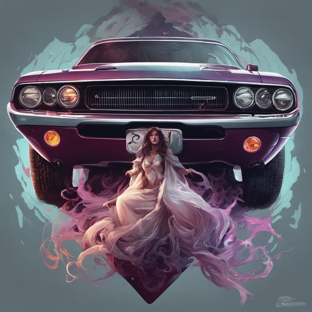 1970 Dodge Challenger R/T Ghost Portrait