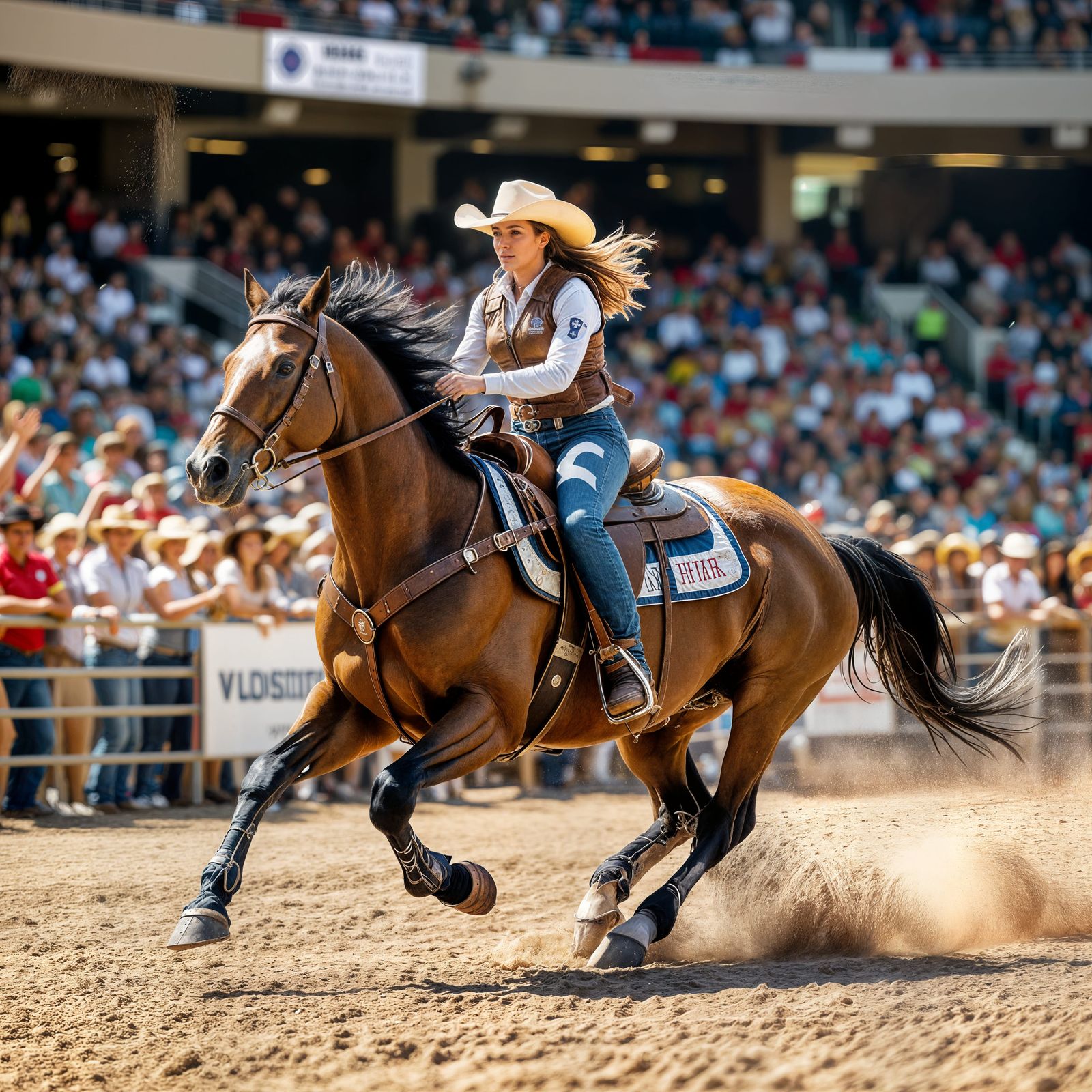 Wire Sculpture of Horse Barrel Racing Competition