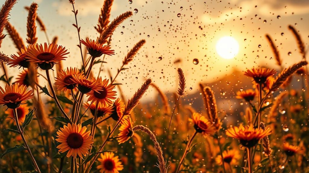 Whimsical Summer Vorticism in Hyperrealistic Style