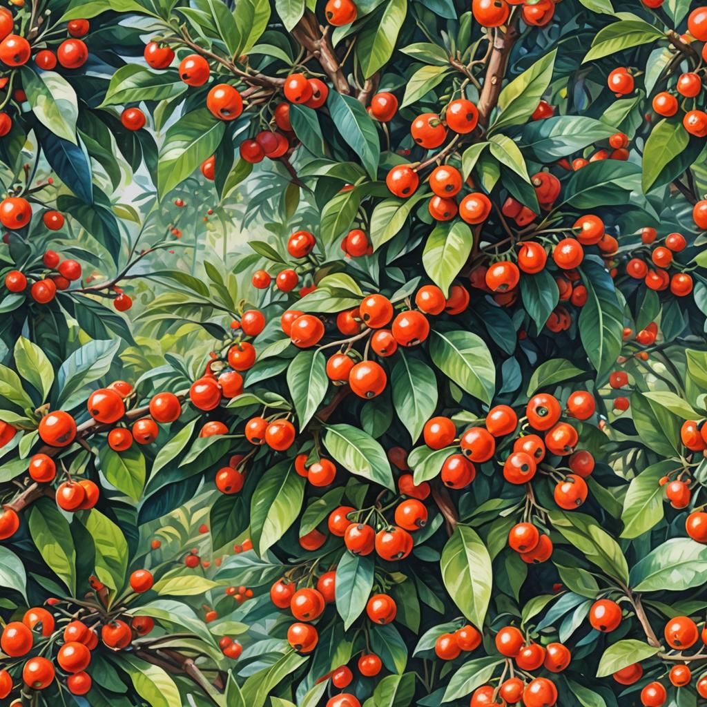 Guarana in Gouache Impressionist Painting